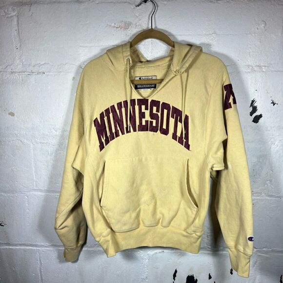 Vintage Minnesota Gophers Champion Reverse Weave Hoodie - Picture 1 of 12